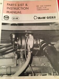 M&amp;W Gear IH International 1440 Diesel Combine Turbo Install Manual