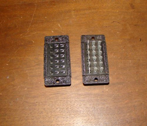 Cinch jones 18 pin  heavy duty chassis mount  connector matched pair for sale