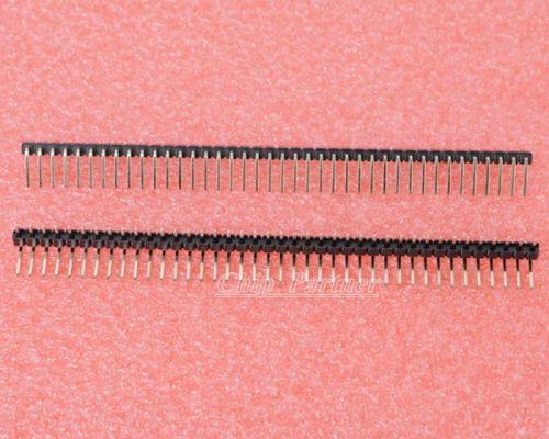 10Pcs 40Pin 2.54mm Single Row Right Angle Pin Header Strip