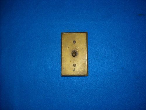 Antique Electrical Toggle Switch Brass and Porcelain