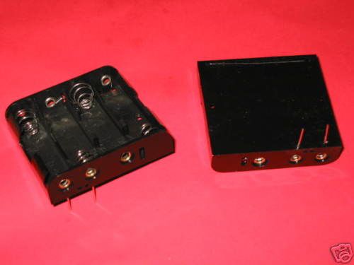 Aa pcb through-hole mount battery holder wired in series mpd-bh4aa qty-42 -new- for sale