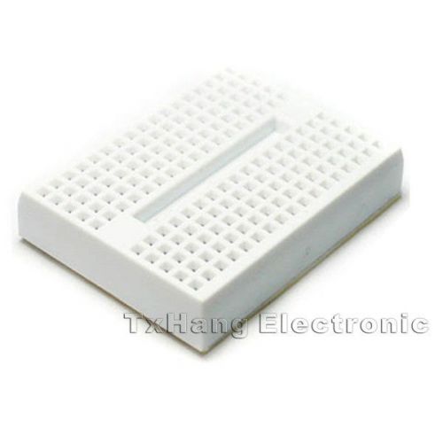5pcs white solderless prototype breadboard 170 tie-points for arduino shield for sale