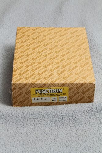10 NEW FUSETRON DUAL ELEMENT TIME DELAY FRS-R-3 FUSE 600 VOLT CLASS RK5 3 AMP