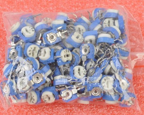 100 horizontal Each 10/10 kinds/Blue White Adjustable Resistor bag