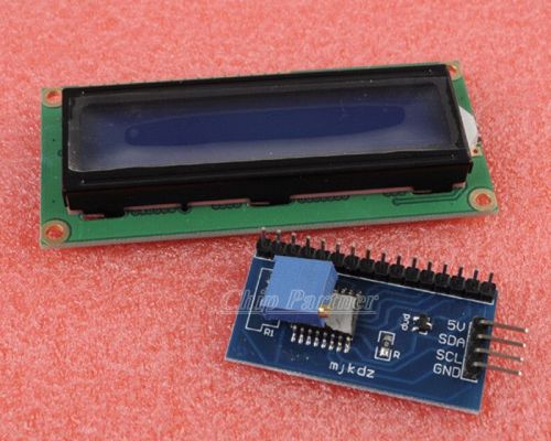 1602 lcd 16x2 character display + iic/i2c/twi/spi i2c serial interface board for sale