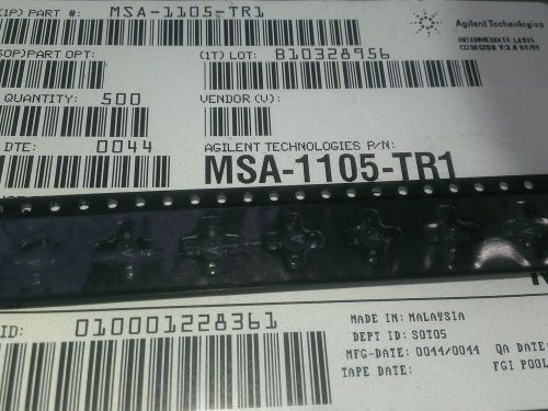 [10 pcs]  msa-1105 mmic amplifier  50mhz-1.3ghz 12db 550mw agilent(avago) for sale