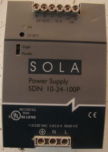 Sola sdn 10-24-100p power supply for sale