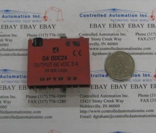 Opto 22 Solid State Relay, G4 ODC24/G4-ODC24, 24V Logic, Output 60, VDC 3A