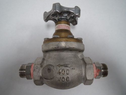 Rego 2505 diaphragm 400wog stainless 3/4in globe valve b203583 for sale