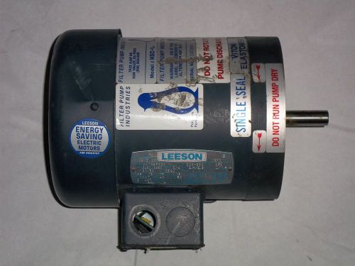 Leeson  #c6t34fk6c 3/4hp 0.75hp 3-phase motor 208/230v 3450/2350 rpm #110915.00 for sale