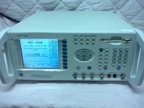 Will&#039;tek 4303 mobile service tester rf communications test amps cdma pcs 1xrtt for sale