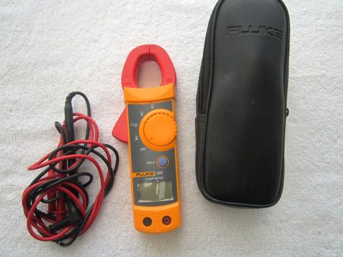 Fluke 322 Clamp Meter case and leads.