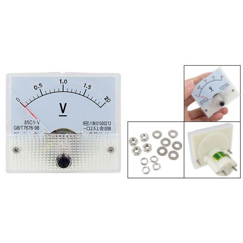 2015 85c1 dc 0-2.0v rectangle analog volt panel meter gauge for sale