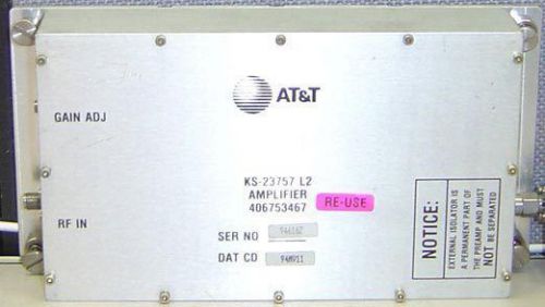 AT&amp;T KS-23757 L2 866-896 MHz 41.5 dBm 14 W RF Amplifier 406753467