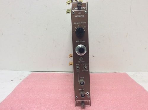 Ortec eg&amp;g nim computer module model # 485 amplifiers coarse &amp; fine gain control for sale