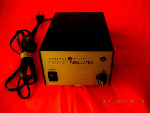 CLEAN GENERAL ELECTRIC REGULATED 12V 1.5 AMP POWER SUPPLY!