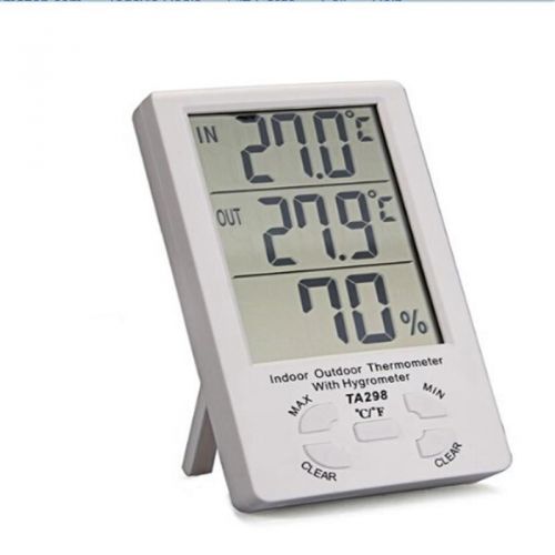 Excellent lcd hygrometer humidity thermometer temperature meter + probe usfm fm for sale