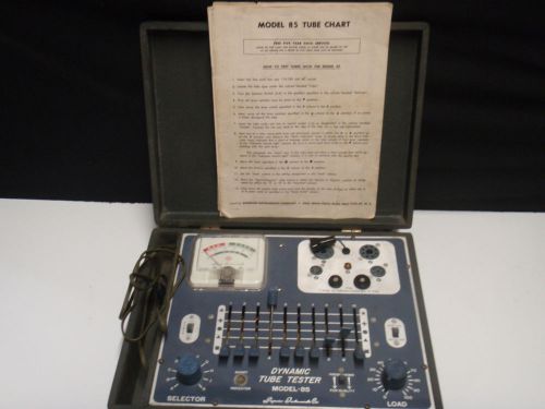 Superior Instruments Model 85 Tube Tester with tube charts