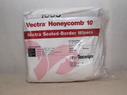 ITW Texwipe TX1060 Vectra Honeycomb-10 Sealed Border Wipers, 9&#034;x 9&#034;-100 pieces