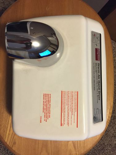 Dayton 1gvl5 hand dryer, high output, white, automatic for sale