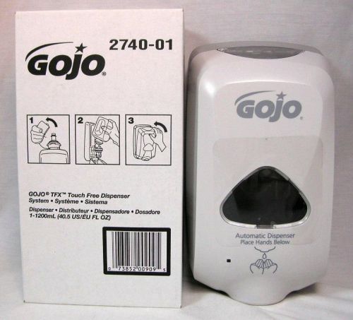 Gojo tfx touch free soap dispenser 2740-01 dove gray schools hospitals home a-13 for sale