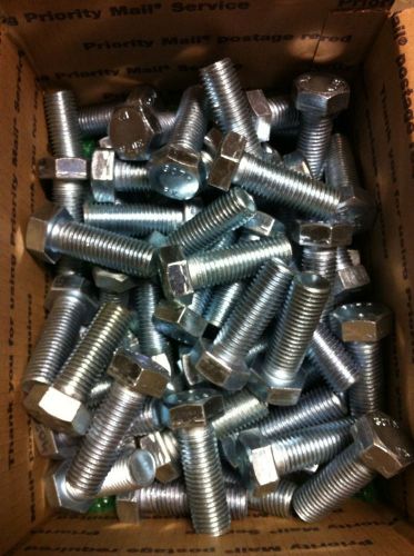 7/8-9 Grade A Zinc Plated Bolts 3 Inches Long 40 Lbs