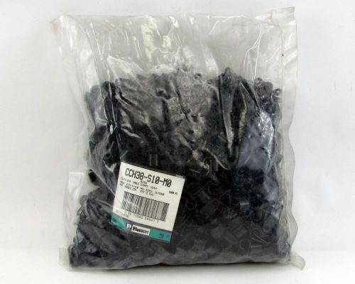 Lot of 1000 panduit cch38-s10-m0  fixed diameter black cable clamps - #10 screw for sale