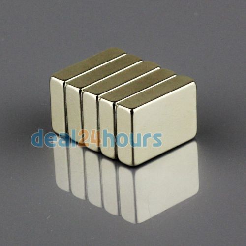 5pcs strong small block magnets 17 x 12 x 5 mm rare earth neodymium n35 grade for sale