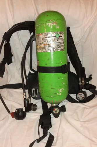 Msa scba air hawk  mmr 4500 psi with poly carbon tank and case for sale