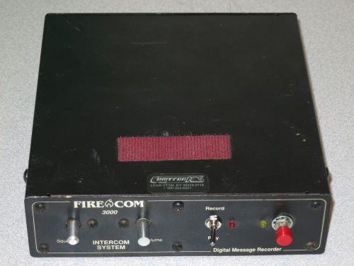 Firecom 3000 fire apparatus intercom digital message recorder for sale