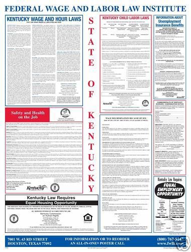 Kentucky  (KY) All-In-One Labor Law Poster