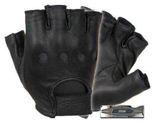 Damascus d22s premium leather driving gloves 1/2 finger x-large 736404423236 for sale