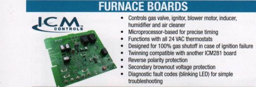 Hvac part-&#034;icm&#034; furnace board/icm281/carrier replacement-new for sale
