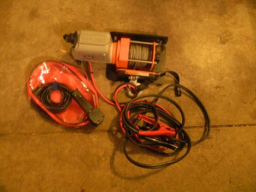 Warn 12 Volt DC 1700Lb Winch No. 1700 with mounting plate or bracket and control