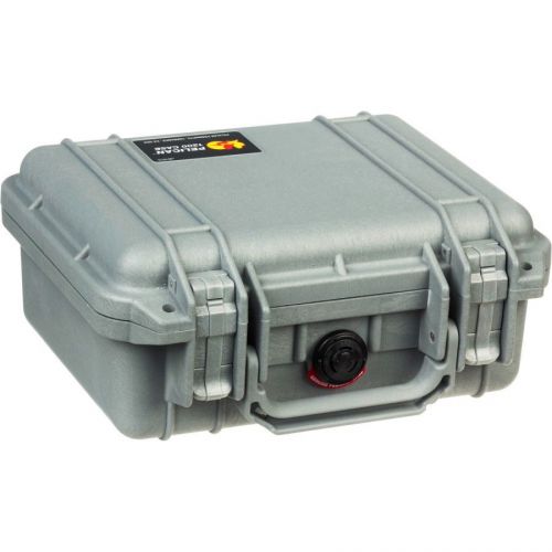 Pelican 1200 silver/grey case fits gopro camera waterproof dust proof usa made for sale