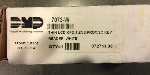 DMP 7073 -w Thinline 4-Zone LCD Keypad White New In Box 7073-W