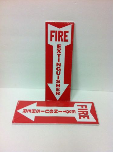 TWO PACKS OF 50 NEW 12X4 FIRE EXTINGUISHER STICKER SIGNS FREE SHIPPING!!!!!!!!!!
