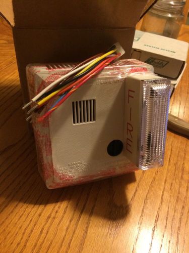 Gentex 710CS W Fire Alarm Smoke Detector W/ Flashing Strobe, New In Box!!!