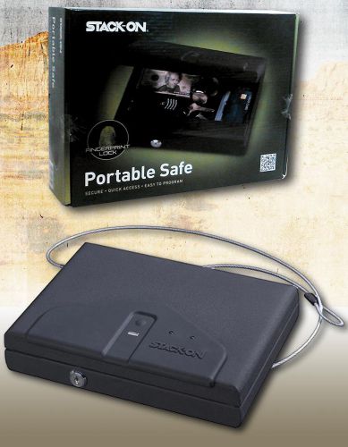 STACK-ON PC-650-B PORTABLE LOCKING CASE WITH BIOMETRIC LOCK - GUN SAFE/NEW