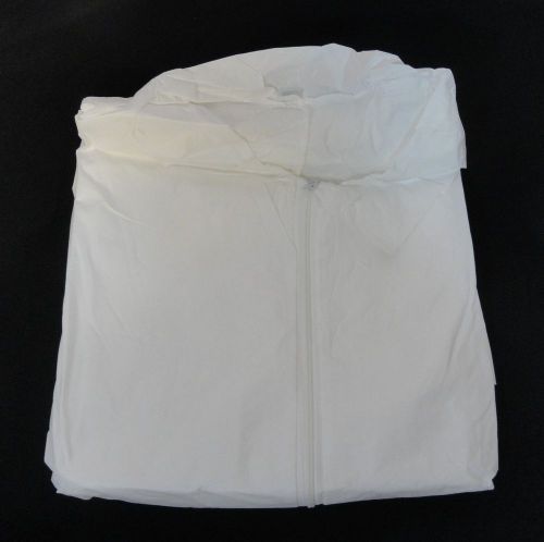 Micropourous Coverall White XL Elastic Wrist/Ankles 12-Pack