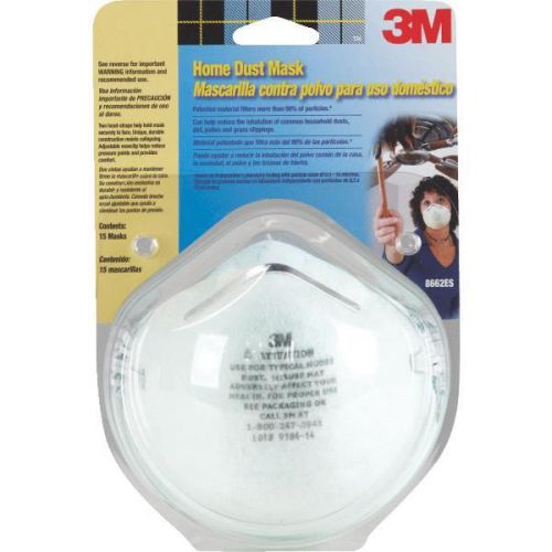 3M 8661PC1-15A Home Dust Mask-15PK HOME DUST MASK