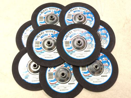 10 pearl 9&#034; x 1/4&#034; x 5/8-11&#034; depressed center grinding wheels metal cutting for sale