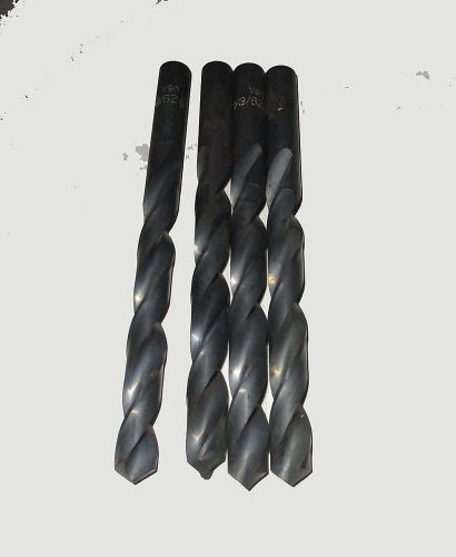 4  New Morse Size 29/64  HSS Jobber Length  Drill Bits  #1330 - Made in USA