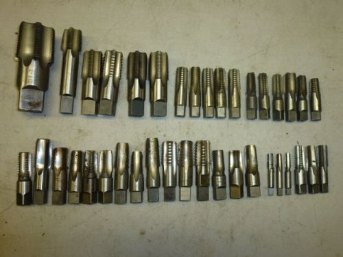LOT of (38) ASSORTED PIPE THREADING TAPS, RANGE 1/16&#034; to 1-1/2&#034;