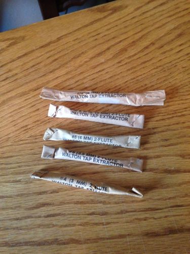 Walton tap extractor 3mm 3.5mm 4mm 5mm 6mm #4 #6 #8 #10 1/4 2-flute for sale