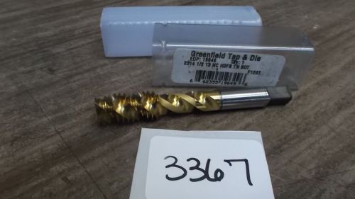 1/2&#034;-13 FAST SPIRAL BOTTOM TAP GH3 TIN COATED NEW