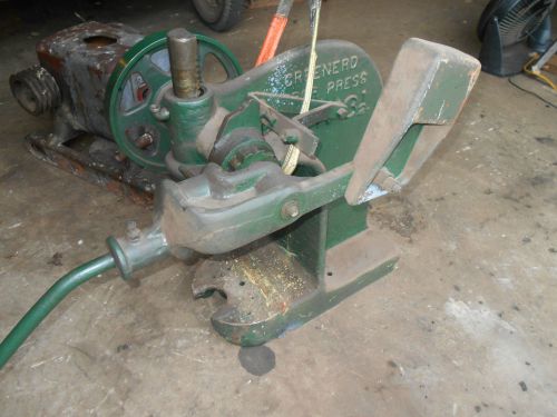 GREENERD ARBOR PRESS LARGE 3-1/2 HEAVY OLD SHOP EQUIPMENT