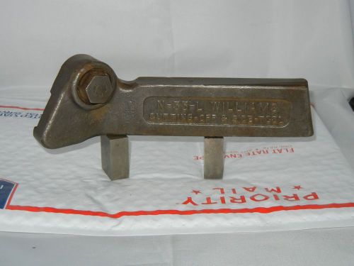 * j.h. williams right metal lathe cut off parting  tool holder  left # 33 for sale