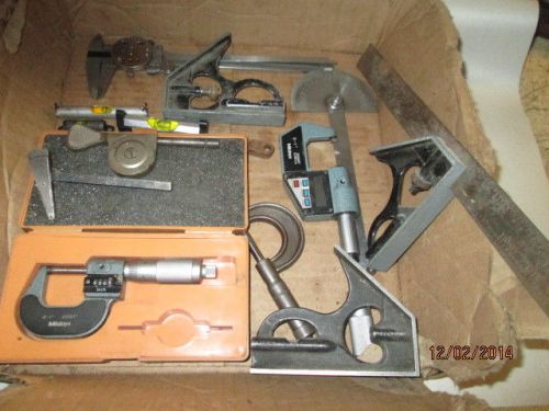 MACHINIST LATHE MILL Lot of Machinist Micrometer s Gage s Gauge s Etc