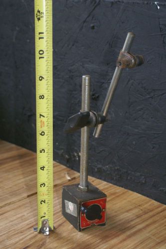 USED VTG APPROX  7&#034; NATIONAL  ADJUSTABLE POLE MAGNETIC &amp; SURFACE INDICATOR STAND